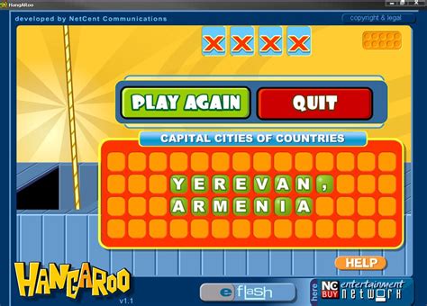 governors of the usa hangaroo answer